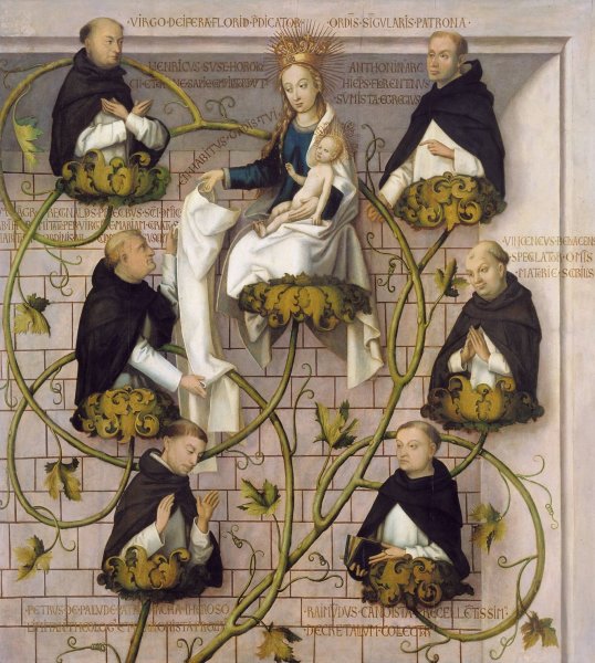 Lineage of the Dominican Order  by Hans Holbein The Elder - Hand-Painted Oil Painting Reproduction