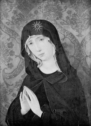 Maria als Schmerzensmutter by Hans Holbein The Elder Oil Painting