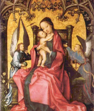 Maria wird von Engeln Gekront painting by Hans Holbein The Elder