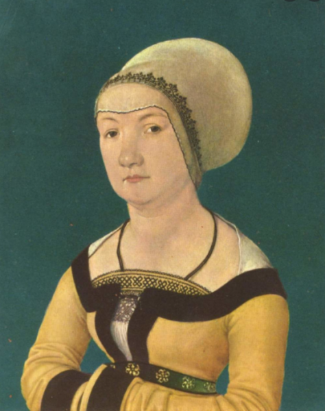Portrait of 34-Year-Old Woman by Hans Holbein The Elder - Hand-Painted Oil Painting Reproduction