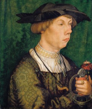 Portrait of a Member of the Weiss Family of Augsburg by Hans Holbein The Elder Oil Painting