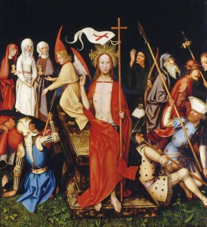 Resurrection by Hans Holbein The Elder Oil Painting