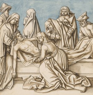The Entombment of Christ by Hans Holbein The Elder Oil Painting