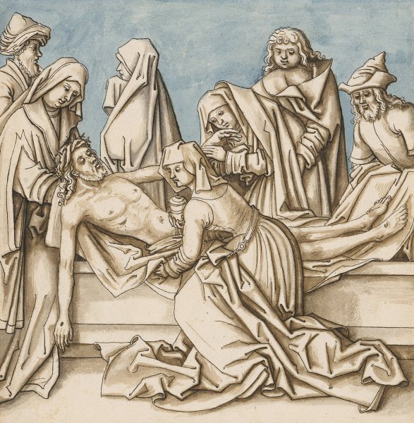 The Entombment of Christ  by Hans Holbein The Elder - Hand-Painted Oil Painting Reproduction