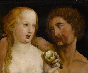Adam and Eve by Hans Holbein The Younger Oil Painting