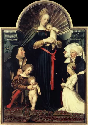 Darmstadt Madonna Oil painting by Hans Holbein The Younger