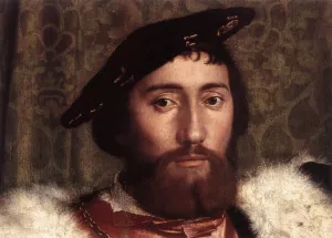 Double Portrait of Jean de Dinteville and Georges de Selve aka The Ambassadors Detail by Hans Holbein The Younger Oil Painting