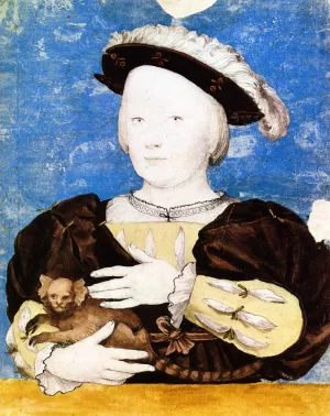 Edward, Prince of Wales, with Monkey by Hans Holbein The Younger Oil Painting
