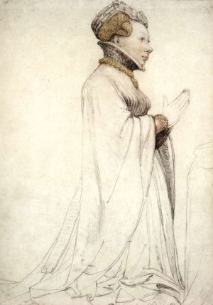 Jeanne de Boulogne, Duchess of Berry by Hans Holbein The Younger Oil Painting