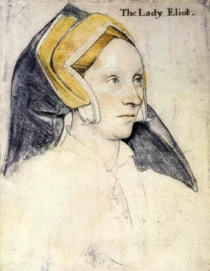 Lady Elyot by Hans Holbein The Younger - Oil Painting Reproduction