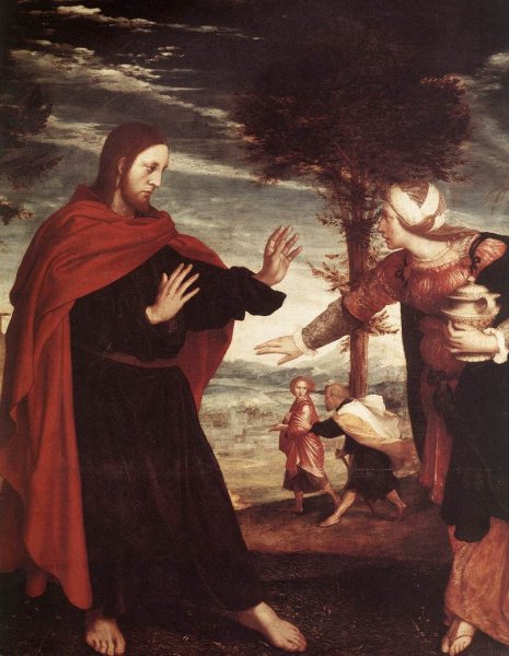 Main Product Photo of Noli me Tangere Detail Painting by Hans Holbein The Younger