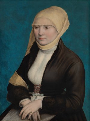 Portrait of a Woman from Southern Germany by Hans Holbein The Younger Oil Painting