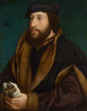 Portrait of an Englishman or Scotsman by Hans Holbein The Younger Oil Painting