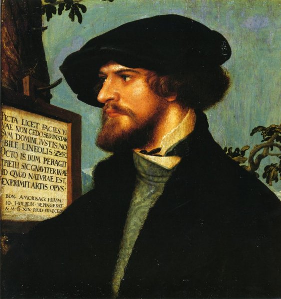 Main Product Photo of Portrait of Bonifacius Amerbach Painting by Hans Holbein The Younger