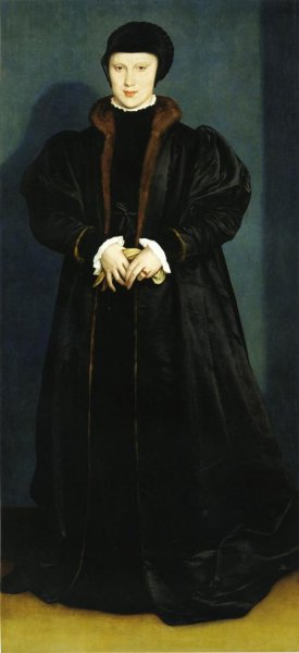 Portrait of Christina of Denmark by Hans Holbein The Younger Oil Painting