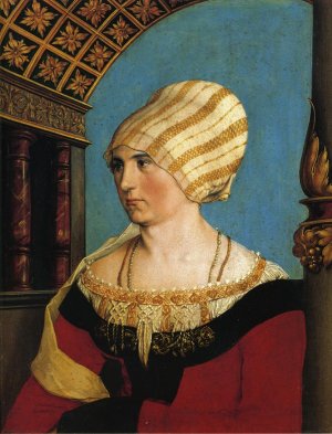 Portrait of Doprothea Meyer, nee Kannengiesser by Hans Holbein The Younger Oil Painting