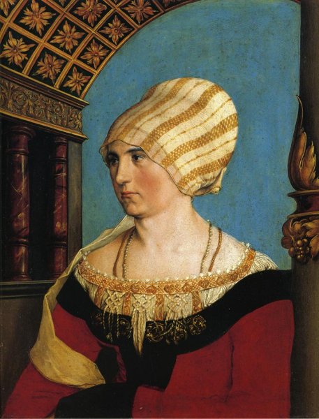 Main Product Photo of Portrait of Doprothea Meyer, nee Kannengiesser Painting by Hans Holbein The Younger