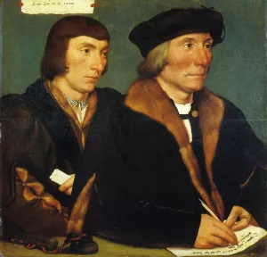 Portrait of Sir Thomas Godsalve and His Son John Oil painting by Hans Holbein The Younger