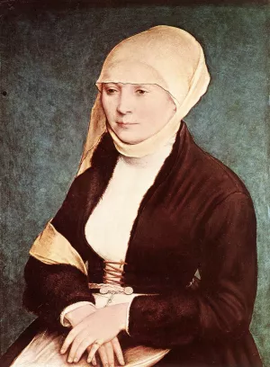 Presumed Portrait of the Artist's Wife Oil painting by Hans Holbein The Younger