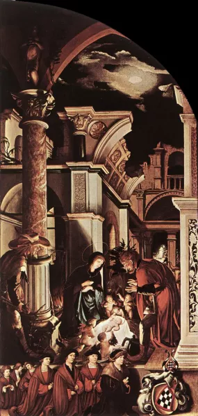 The Oberried Altarpiece Right Wing by Hans Holbein The Younger Oil Painting