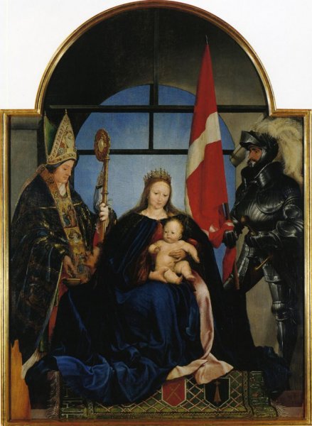 The Solothurn Madonna by Hans Holbein The Younger - Hand-Painted Oil Painting Reproduction