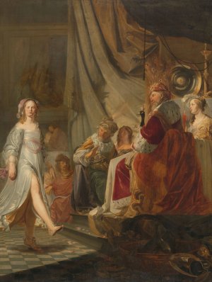 Salome Dancing for Herod by Hans Horions Oil Painting