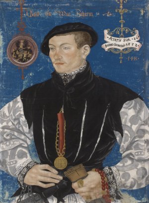 Portrait of Hans Rispach by Hans Hug Kluber Oil Painting
