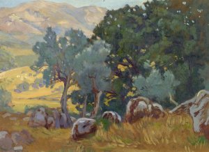 Road To Marano With View On Cervara by Hans (Johann) Ludwig Lendorff Oil Painting