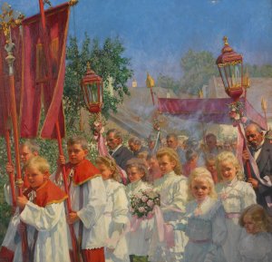 Umgang by Hans Larwin Oil Painting