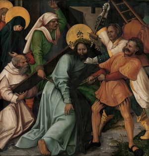 Christ Carrying the Cross by Hans Leonhard Schaufelein Oil Painting