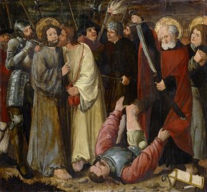 The Apprehension of Christ by Hans Leu The Younger Oil Painting