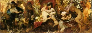 Abundantia - The Gifts of the Earth by Hans Makart - Oil Painting Reproduction
