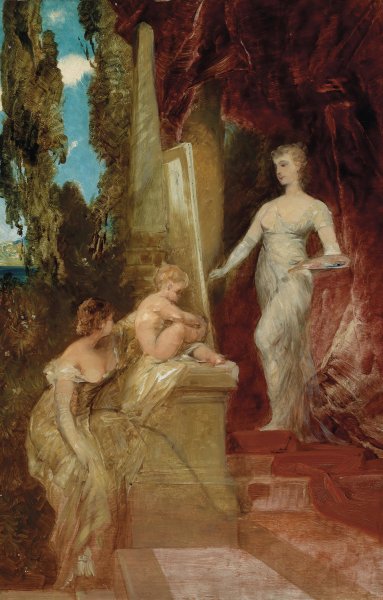 Main Product Photo of Allegorie Der Malerei  Painting by Hans Makart