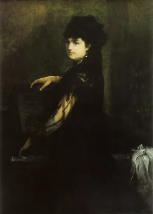 Amalie Makart am Klavier painting by Hans Makart