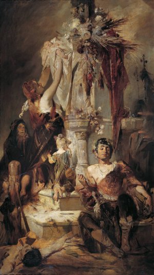 Ancient Victim Scene by Hans Makart Oil Painting