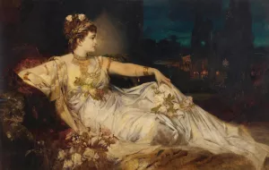 Charlotte Wolter als Messalina by Hans Makart Oil Painting