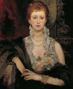 Clothilde Beer by Hans Makart Oil Painting