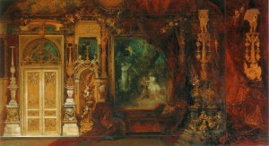 Der Sommernachstraum, Entwurf zur Dekoration eines Raumes in der Hermesvilla by Hans Makart Oil Painting