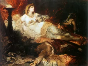 Der Tod der Kleopatra by Hans Makart - Oil Painting Reproduction