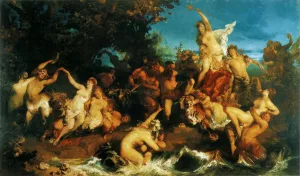 Der Triumph der Ariadne by Hans Makart - Oil Painting Reproduction