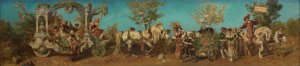 Entwurf zum Festzug 1879 - Der Gartenbau by Hans Makart Oil Painting