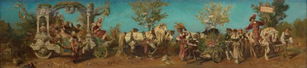 Main Product Photo of Entwurf zum Festzug 1879 - Der Gartenbau  Painting by Hans Makart