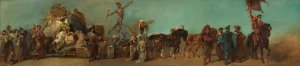 Entwurf zum Festzug 1879 - Die Genossenschaft der Groshandler by Hans Makart Oil Painting