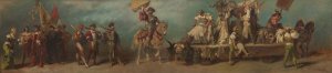 Entwurf zum Festzug 1879 - Die Gerber by Hans Makart Oil Painting