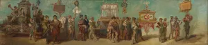 Entwurf zum Festzug 1879 - Die Hafner und Glaser by Hans Makart Oil Painting