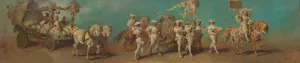 Entwurf zum Festzug 1879 - Die Muller und Backer by Hans Makart Oil Painting