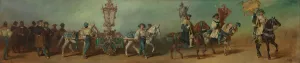 Entwurf zum Festzug 1879 - Die Spengler Oil painting by Hans Makart