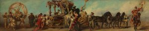 Entwurf zum Festzug 1879 - Die Textilindustrie by Hans Makart Oil Painting