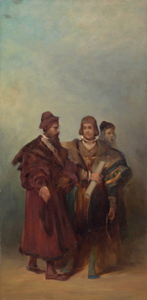 Entwurf zum Festzug 1879 - Drei Maschinenbauer by Hans Makart Oil Painting