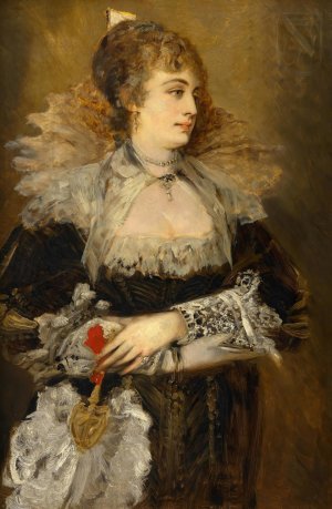 Hanna Klinkosch by Hans Makart Oil Painting
